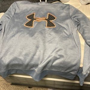 Grey and orange sweatshirt